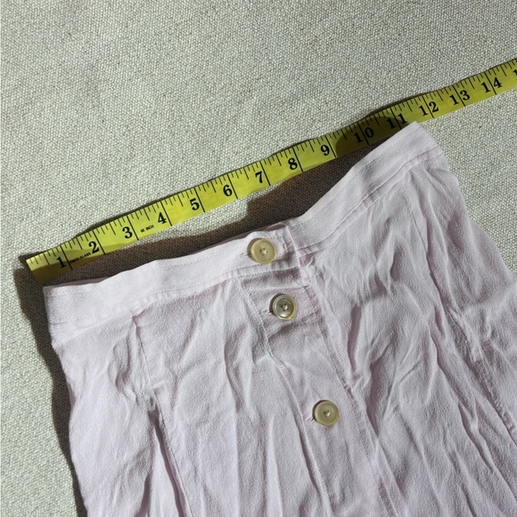 Aritzia Wilfred Amelie Button Skirt LIGHT PINK - Picture 3 of 8